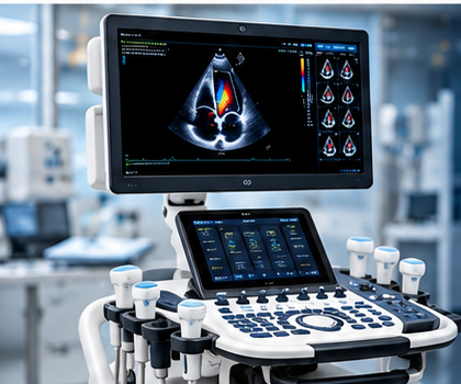 Cardiac ultrasound system in a clinical environment