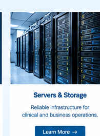 Healthcare servers and storage